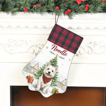 Load image into Gallery viewer, Westie Christmas Stocking - Home for the Holidays - Personalize with Photo and Name-Christmas Ornament-Christmas,Christmas Stocking,Personalize Artwork-6
