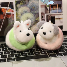 Load image into Gallery viewer, Westie in an Egg Shell Plush Toy Keychain-Stuffed Animals-Dog Memorial Gifts,Stuffed Animal,West Highland Terrier-7