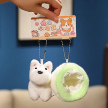 Load image into Gallery viewer, Westie in an Egg Shell Plush Toy Keychain-Stuffed Animals-Dog Memorial Gifts,Stuffed Animal,West Highland Terrier-1