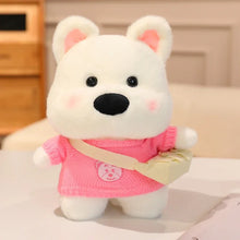 Load image into Gallery viewer, Westie Plush Toy - All Dressed Up West Highland Terriers-Sweater Pink-30cm-18