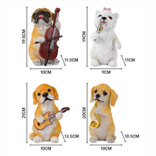 Load image into Gallery viewer, Westie Statue - Westie on Vocals - Musical Shelf Jazz Quartet-1