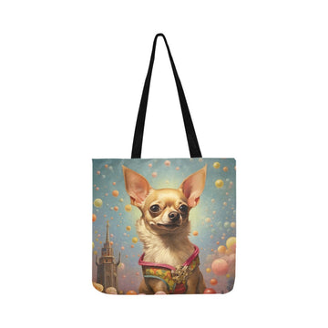 Whimsical Adventure Chihuahua Shopping Tote Bag 360x