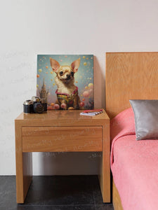Whimsical Adventure Fawn / Gold Chihuahua Wall Art Poster-Art-Chihuahua, Dog Art, Home Decor, Poster-3