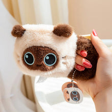 Load image into Gallery viewer, Whimsical Black Cat Plush Toy - Sweet Cattachino Cutie-11