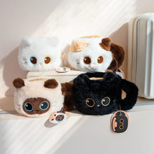 Load image into Gallery viewer, Whimsical Calico Cat Plush Toy - Sweet Cattachino Cutie-4