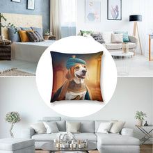 Load image into Gallery viewer, Whimsical Canine Maharaja Beagle Plush Pillow Case-Cushion Cover-Beagle, Dog Dad Gifts, Dog Mom Gifts, Home Decor, Pillows-2