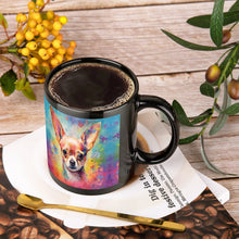 Load image into Gallery viewer, Whimsical Chihuahua with Floral Accents Coffee Mug-4