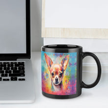 Load image into Gallery viewer, Whimsical Chihuahua with Floral Accents Coffee Mug-6
