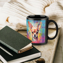 Load image into Gallery viewer, Whimsical Chihuahua with Floral Accents Coffee Mug-7