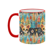 Load image into Gallery viewer, Whimsical Christmas Forest Fawn Chihuahua Coffee Mug-4