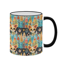Load image into Gallery viewer, Whimsical Christmas Forest Fawn Chihuahua Coffee Mug-4