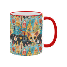 Load image into Gallery viewer, Whimsical Christmas Forest Fawn Chihuahua Coffee Mug-5