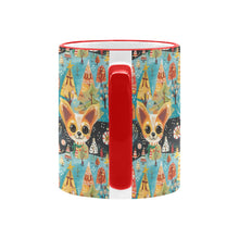 Load image into Gallery viewer, Whimsical Christmas Forest Fawn Chihuahua Coffee Mug-6