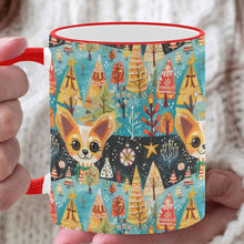 Load image into Gallery viewer, Whimsical Christmas Forest Fawn Chihuahua Coffee Mug-White2-ONE SIZE-1