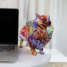 Load image into Gallery viewer, Whimsical Creative Graffiti Pomeranian Statue-2