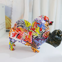 Load image into Gallery viewer, Whimsical Creative Graffiti Pomeranian Statue-5