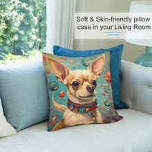 Load image into Gallery viewer, Whimsical Wonders Chihuahua Plush Pillow Case-Cushion Cover-Chihuahua, Dog Dad Gifts, Dog Mom Gifts, Home Decor, Pillows-7