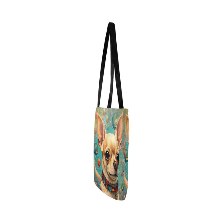 Whimsical Wonders Chihuahua Shopping Tote Bag-Accessories-Accessories, Bags, Chihuahua, Dog Dad Gifts, Dog Mom Gifts-White-ONESIZE-4