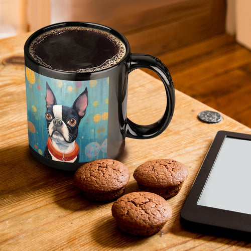 Whimsical World Boston Terrier Coffee Mug-ONE SIZE-Black-1