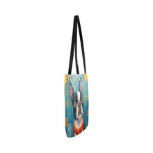 Load image into Gallery viewer, Whimsical World Boston Terrier Shopping Tote Bag-Accessories-Accessories, Bags, Boston Terrier, Dog Dad Gifts, Dog Mom Gifts-4