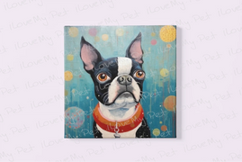 Whimsical World Boston Terrier Wall Art Poster-Art-Boston Terrier, Dog Art, Home Decor, Poster-5