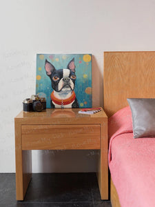 Whimsical World Boston Terrier Wall Art Poster-Art-Boston Terrier, Dog Art, Home Decor, Poster-1