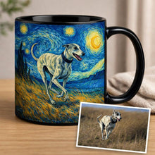 Load image into Gallery viewer, Personalized Starry Night Artwork Whippet Coffee Mug-Mug-Whippet,Dog Dad Gifts,Dog Memorial Gifts,Dog Mom Gifts,Mugs,Personalize Artwork-10