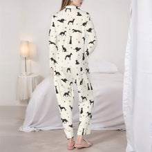 Load image into Gallery viewer, Whippet Pajamas for Women - XL Available - I Love Black Whippets-Pajamas-Apparel,Dog Mom Gifts,Pajamas,Whippet-4