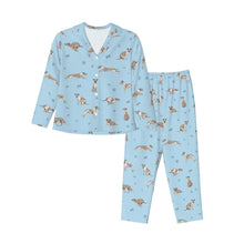 Load image into Gallery viewer, Whippet Pajamas for Women - XL Available - I Love Brindle and White Whippets-Pajamas-Apparel,Dog Mom Gifts,Pajamas,Whippet-9