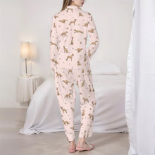 Load image into Gallery viewer, Whippet Pajamas for Women - XL Available - I Love Fawn Whippets-Pajamas-Apparel,Dog Mom Gifts,Pajamas,Whippet-5