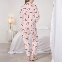 Load image into Gallery viewer, Whippet Pajamas for Women - XL Available - I Love Grey Whippets-Pajamas-Apparel,Dog Mom Gifts,Pajamas,Whippet-5