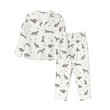 Load image into Gallery viewer, Whippet Pajamas for Women - XL Available - I Love Grey Whippets-Pajamas-Apparel,Dog Mom Gifts,Pajamas,Whippet-7