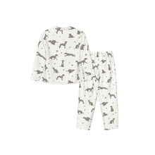 Load image into Gallery viewer, Whippet Pajamas for Women - XL Available - I Love Grey Whippets-Pajamas-Apparel,Dog Mom Gifts,Pajamas,Whippet-8