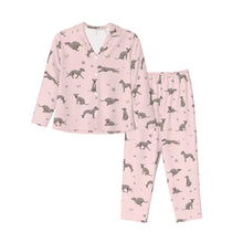 Load image into Gallery viewer, Whippet Pajamas for Women - XL Available - I Love Grey Whippets-Pajamas-Apparel,Dog Mom Gifts,Pajamas,Whippet-9