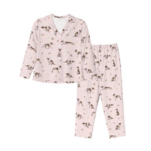 Load image into Gallery viewer, Whippet Pajamas for Women - XL Available - I Love White and Brown Pied Whippets-Pajamas-Apparel,Dog Mom Gifts,Pajamas,Whippet-11