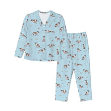 Load image into Gallery viewer, Whippet Pajamas for Women - XL Available - I Love White and Brown Pied Whippets-Pajamas-Apparel,Dog Mom Gifts,Pajamas,Whippet-9