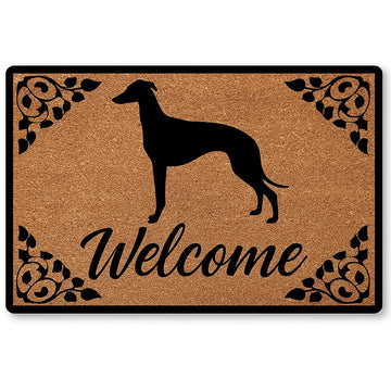 Whippet Welcome Door Mat 360x