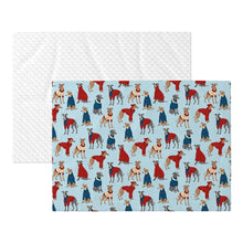 Load image into Gallery viewer, Whippets in Festive Winter Wear Blanket for Dog-Pet Furniture-11