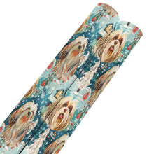 Load image into Gallery viewer, Whiskered Wonders Lhasa Apso's Christmas Gift Wrapping Paper - 2 Rolls-Christmas Ornament-Christmas,Lhasa Apso,Wrapping Paper-5