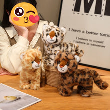 Load image into Gallery viewer, White Bengal Cat Plush - Spotted Tabby Coat - Little Leopard Kitten-Stuffed Animals-Bengal Cat,Cat Memorial Gifts,Cats,Stuffed Animal,Tabby Cat-5
