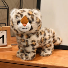 Load image into Gallery viewer, White Bengal Cat Plush - Spotted Tabby Coat - Little Leopard Kitten-beige Leopard-30cm-1