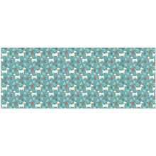 Load image into Gallery viewer, White Bull Terrier Springtime Splendor Gift Wrapping Paper - 2 Rolls-Christmas Ornament-Bull Terrier,Christmas,Wrapping Paper-Black26-ONE SIZE-1