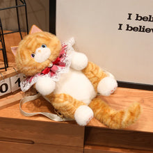 Load image into Gallery viewer, White Cat Plush Backpack - Lace Ruff Collar, Detachable Straps, Mini Pocket-Stuffed Animals-Cat Memorial Gifts,Stuffed Animal,White Cat-3