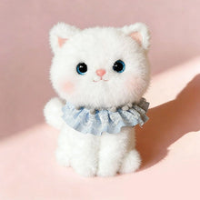 Load image into Gallery viewer, White Cat Plush Toy - Adorable Ruffle Collar Sitting Cat-Stuffed Animals-Cat Memorial Gifts,Stuffed Animal,White Cat-5