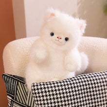 Load image into Gallery viewer, White Cat Stuffed Animal - Fluffy Standing Cat Plush Toy-13