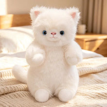 Load image into Gallery viewer, White Cat Stuffed Animal - Fluffy Standing Cat Plush Toy-Stuffed Animals-Cat Memorial Gifts,Cats,White Cat-5