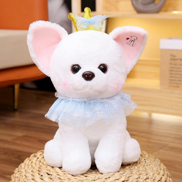 White Chihuahua Fairy Princess Stuffed Animal Plush Toys-Stuffed Animals-Chihuahua, Home Decor, Stuffed Animal-Small-Blue-2