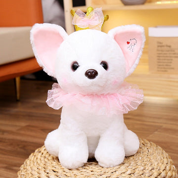 White Chihuahua Fairy Princess Stuffed Animal Plush Toys-Stuffed Animals-Chihuahua, Home Decor, Stuffed Animal-Small-Pink-3
