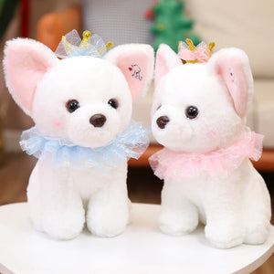 White Chihuahua Fairy Princess Stuffed Animal Plush Toys-Stuffed Animals-Chihuahua, Home Decor, Stuffed Animal-4