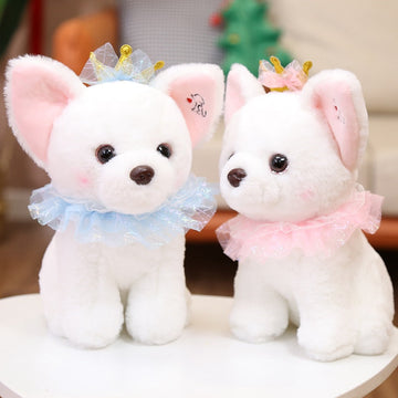White Chihuahua Fairy Princess Stuffed Animal Plush Toys-Stuffed Animals-Chihuahua, Home Decor, Stuffed Animal-4